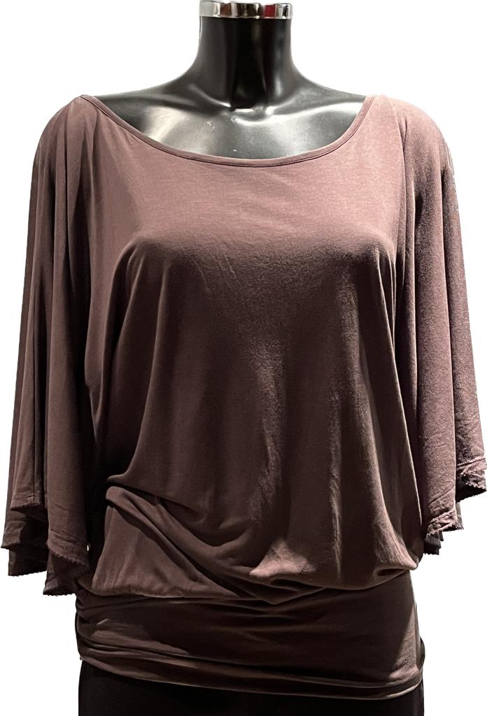 Ted Baker Brown Top - size 2 UK 10 -  Pre-loved