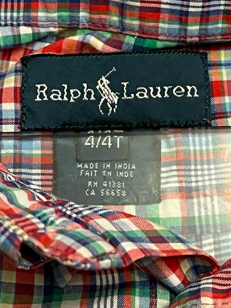 Ralph Lauren Check Boys Shirt - Size 4T - Pre-loved