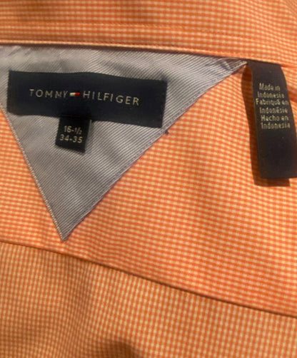 Hilfiger Orange Shirt - Size M - Pre-loved