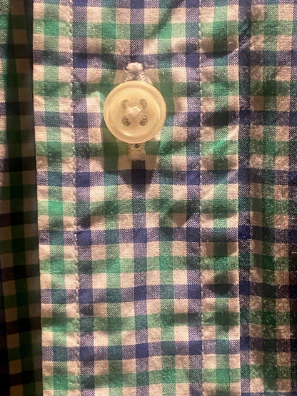 Ralph Lauren Green/Blue Checked Shirt - Size L - Pre-loved, excellent condition