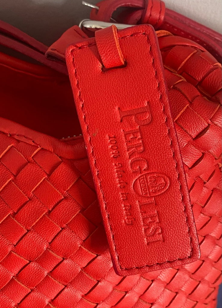 Pergolesi Red Leather Bag - Pre-loved