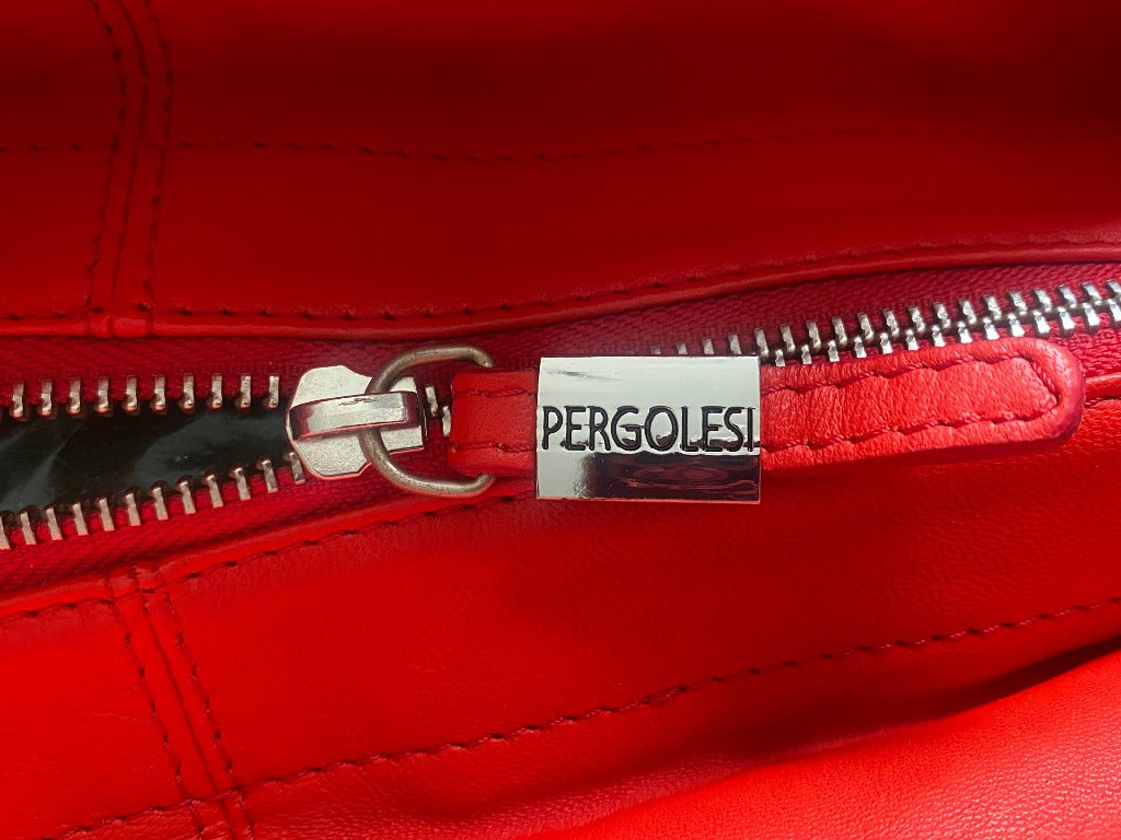 Pergolesi Red Leather Bag - Pre-loved