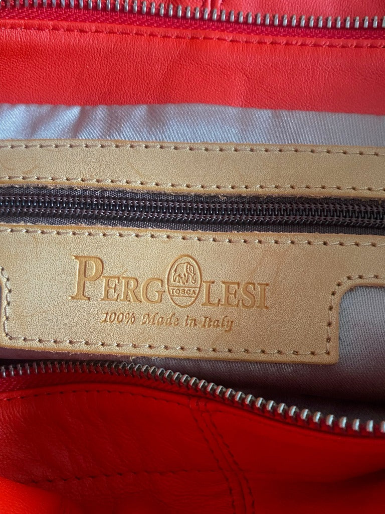 Pergolesi Red Leather Bag - Pre-loved