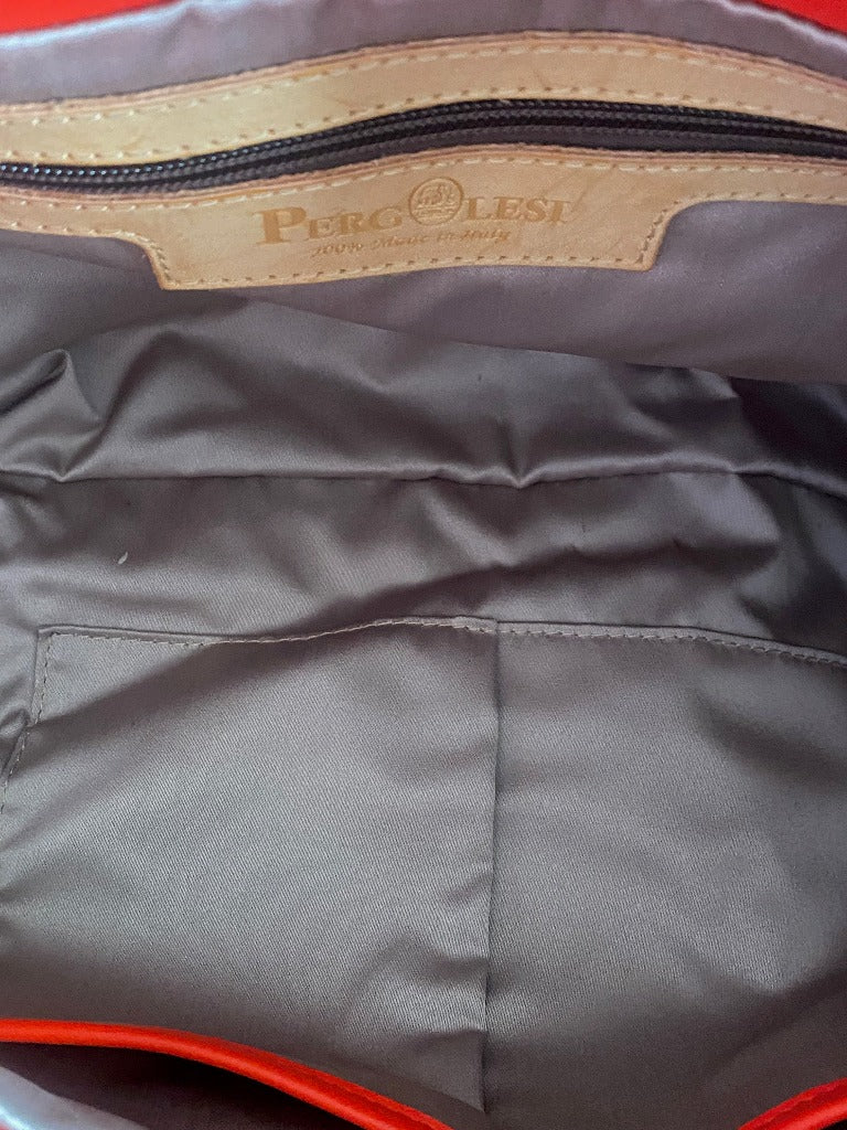 Pergolesi Red Leather Bag - Pre-loved