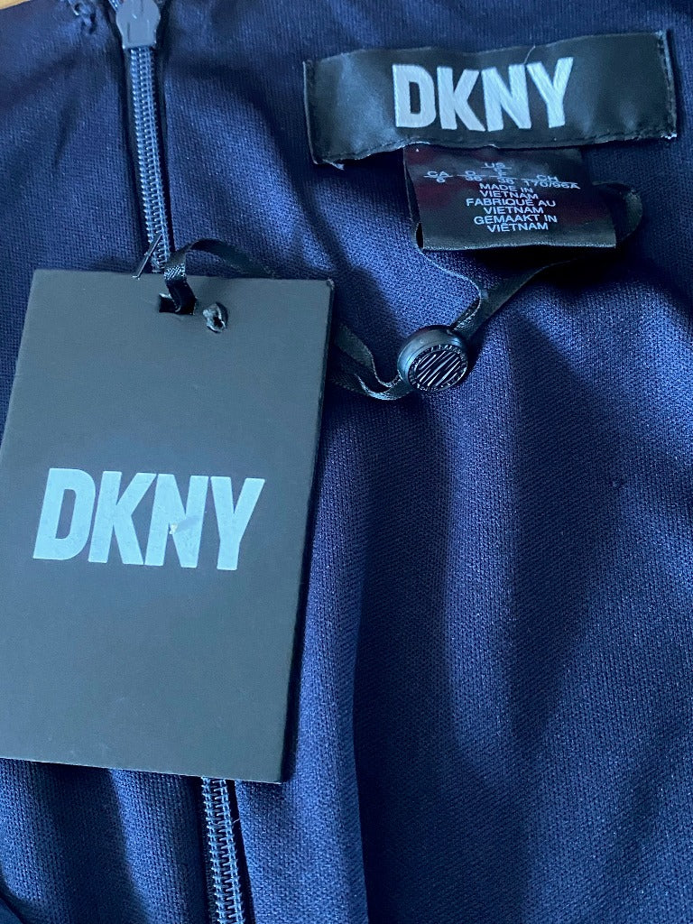 DKNY Navy Dress - Size UK10 - NEW with Tags