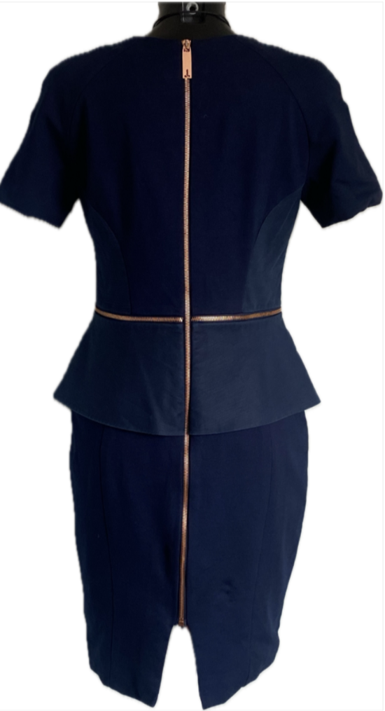 Ted Baker Navy Dress size3 UK14 - Pre-loved