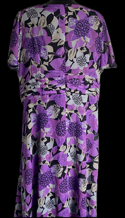 Joanna Hope Chiffon Dress - size UK24 - Pre-loved