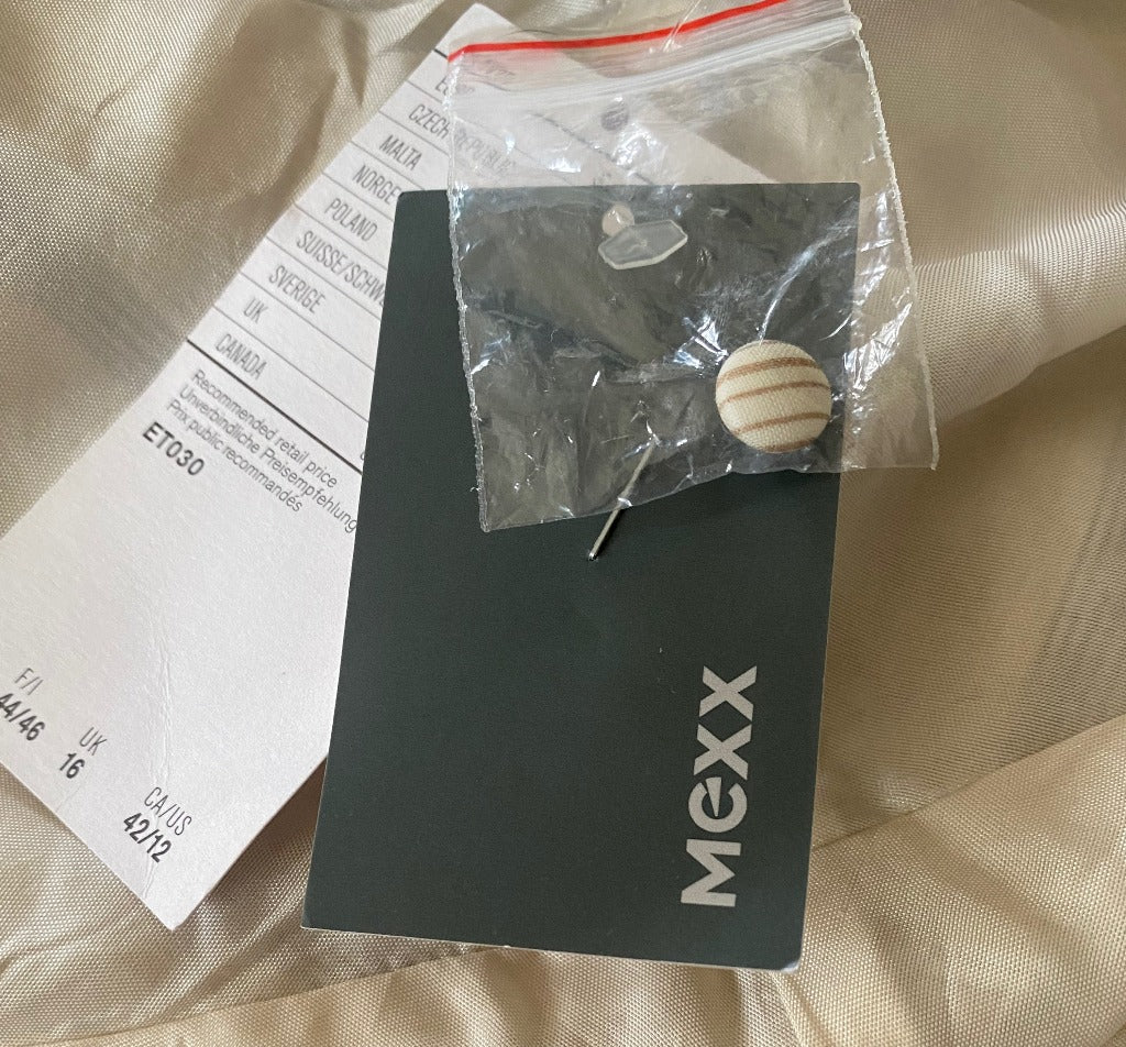 MEXX Cream Dress - size UK16 - Brand New with Tags