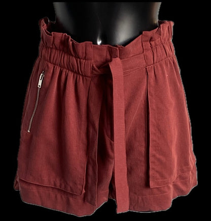 Zara Rust Coloured Shorts - size L  - NEW with Tags