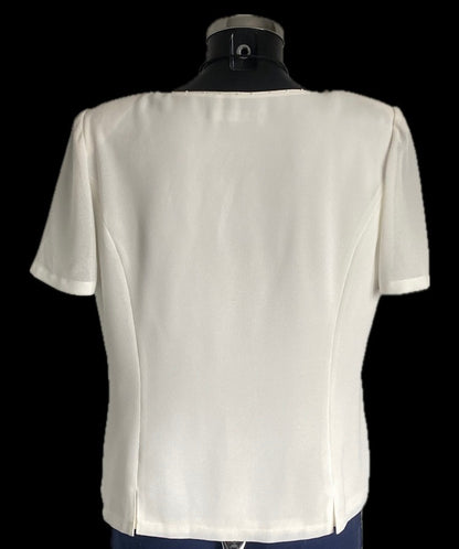 Jacques Vert Cream Top size UK14 - Pre-loved