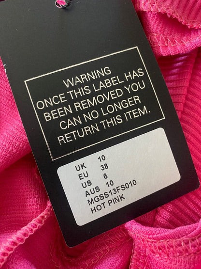 MissGuided Pink Dress - size UK10 - Brand New with Tags