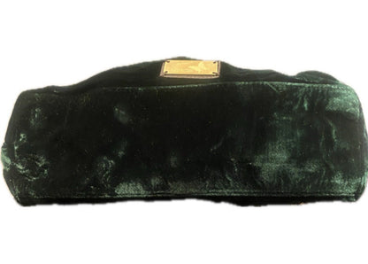 Crushed Green Velvet Bag  by Matthew Williamson - NEW