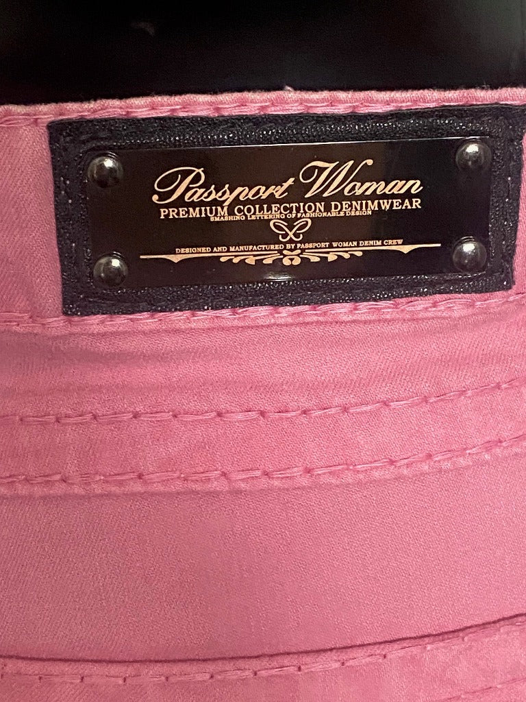 Passport Pink Jeans size UK8 - NEW with Tags