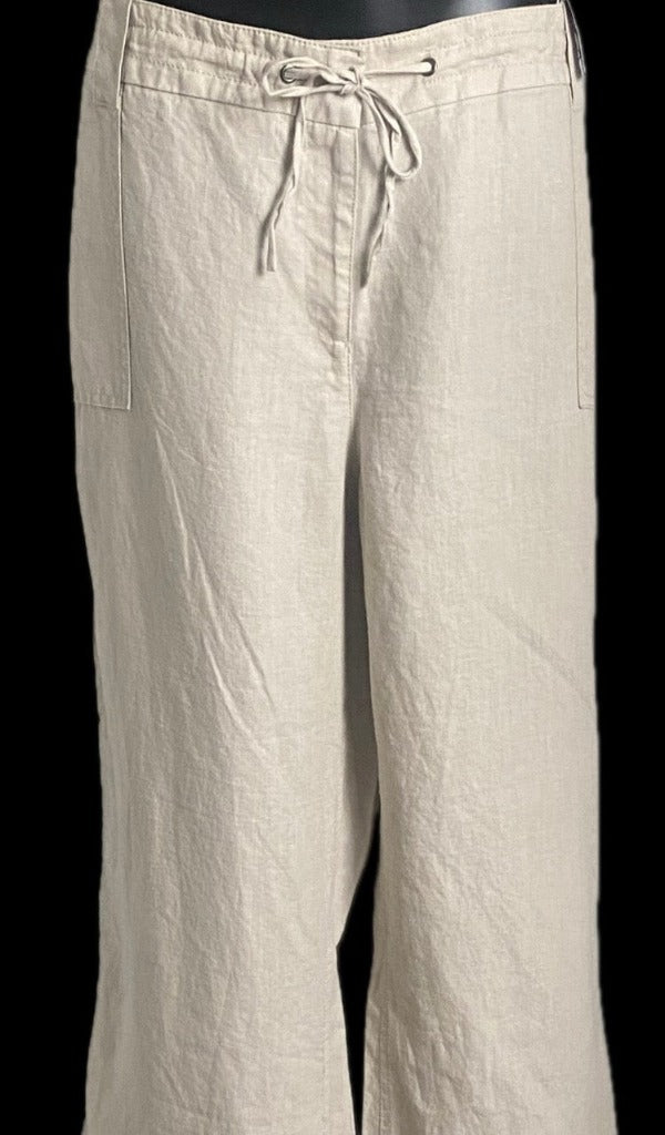 Monsoon Short Fit Linen Trousers size UK22 - NEW with Tags