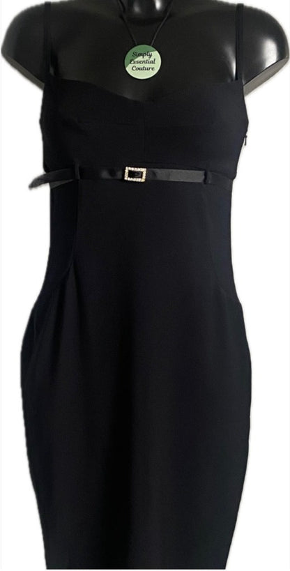 Vintage Karen Millen Black Dress - size UK12 - Pre-loved