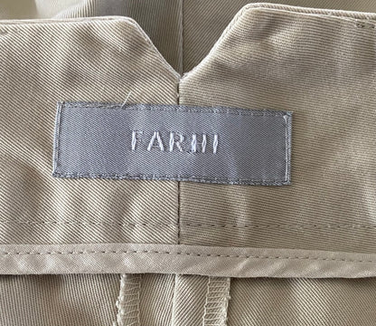 Farhi Cream Cotton Trousers Size UK14.- Pre-loved