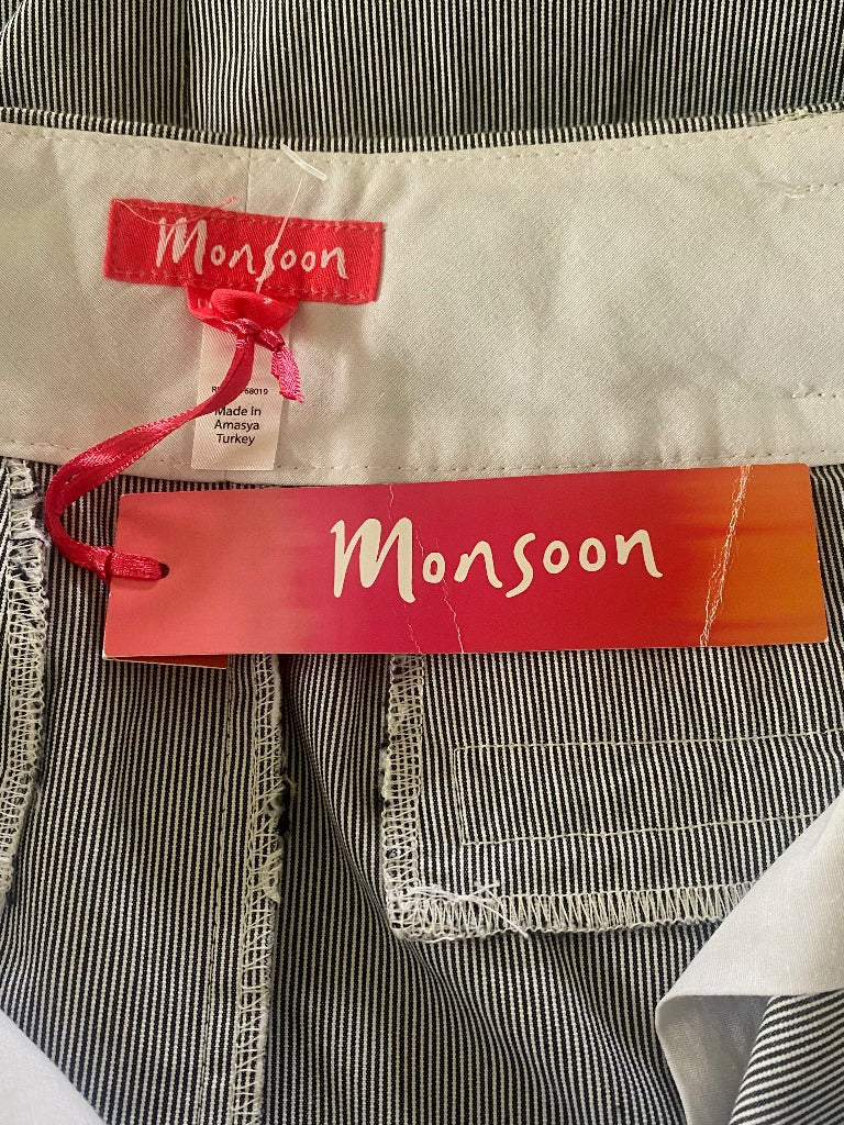 Monsoon Pinstripe Skirt size UK8 - NEW with Tags