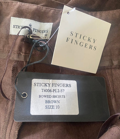 Vintage Sticky Fingers Brown Shorts size UK10 - NEW