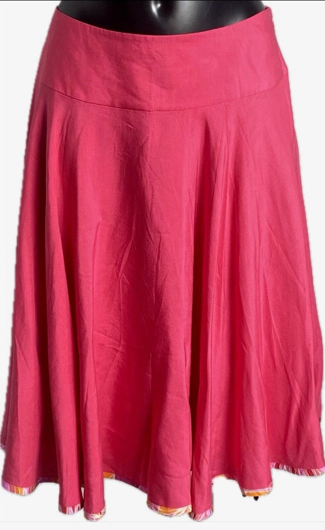 Monsoon Vintage Coral Pink Skirt - Size UK16 - Brand New with Tags