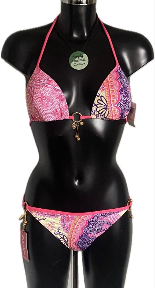 Zandra Rhodes Pink Bikini size UK10. NEW