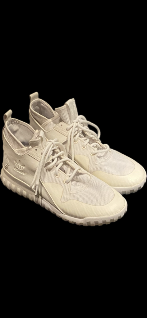 Adidas Tubular White  Trainers - size UK9.5 - Pre-loved