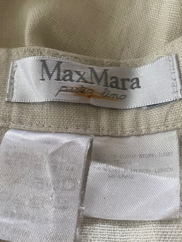 Max Mara Silk /Linen Trousers Size UK14 - Pre-loved