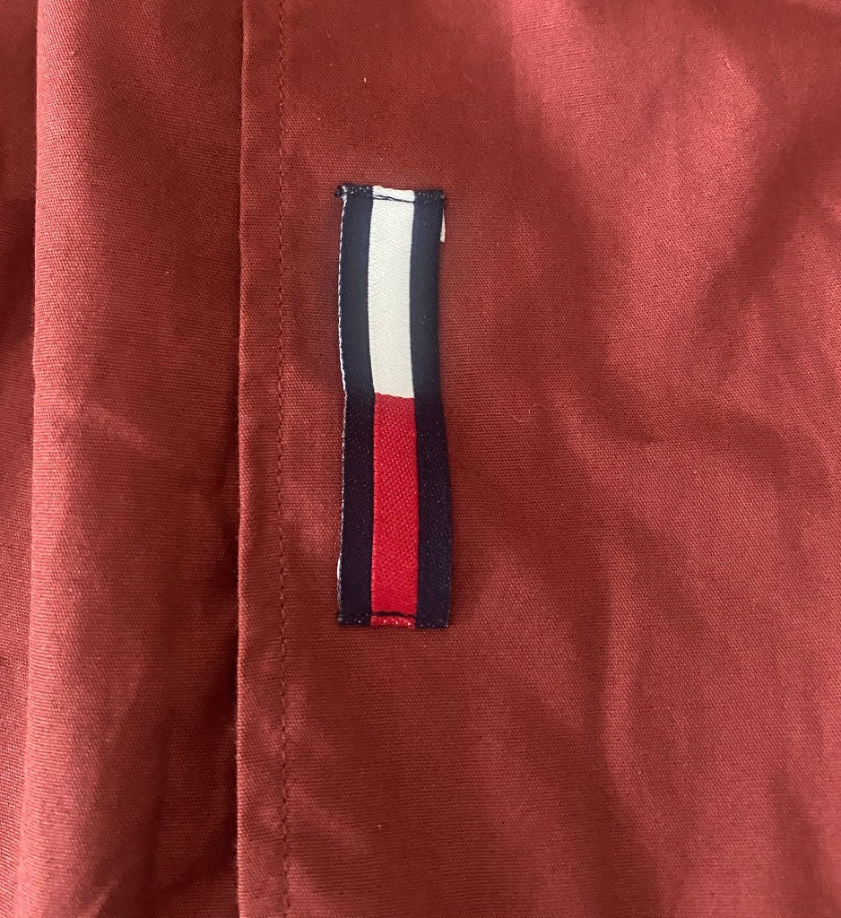 Tommy Hilfiger Burgundy Shirt Size XL - Pre-loved