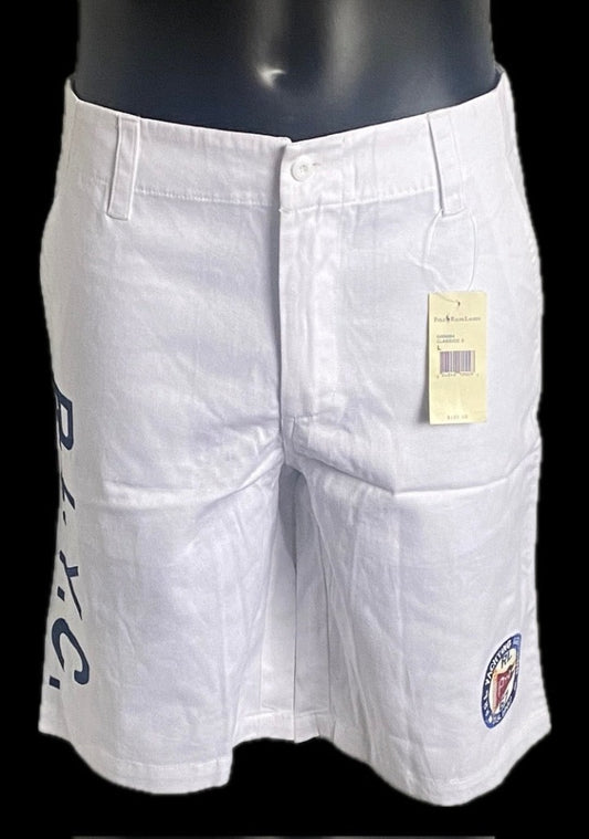 POLO White Shorts Size L W32 - NEW with Tags