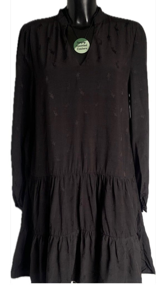 ICHI Black Smock Dress Size UK8 - NEW with Tags