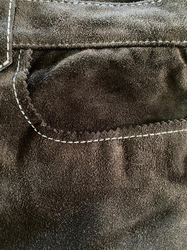 Vintage POLO Brown Suede Trousers Size UK8 - Pre-loved