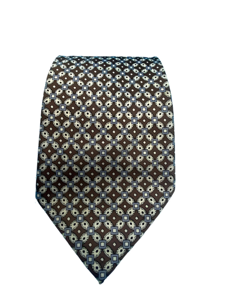 Valeria Boldi Milano Brown Silk Tie