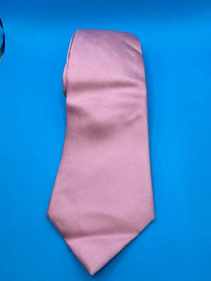 Vintage Tommy Hilfiger Pink and Navy Silk Tie - Pre-loved in Great Condition