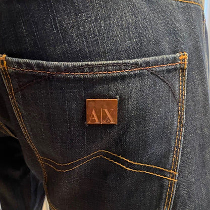 Armani Exchange Jeans - Dark Wash Navy - Size W30 - Pre-loved