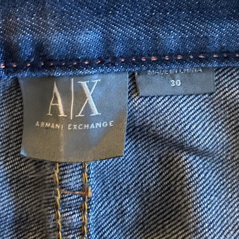 Armani Exchange Jeans - Dark Wash Navy - Size W30 - Pre-loved