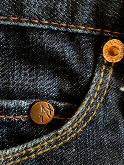 Armani Exchange Jeans - Dark Wash Navy - Size W30 - Pre-loved