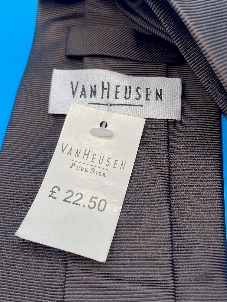 Van Heusen Brown Tie - NEW with Tags