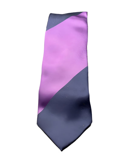 Hugo Boss Purple & Navy 100% Silk Tie