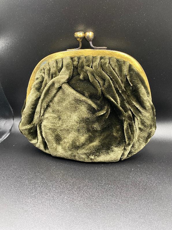 Jigsaw Khaki Velvet Bag - NEW with Tags