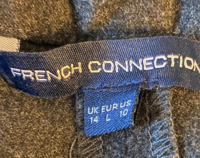 French Connection Grey Trousers Size UK14 - Pre-loved