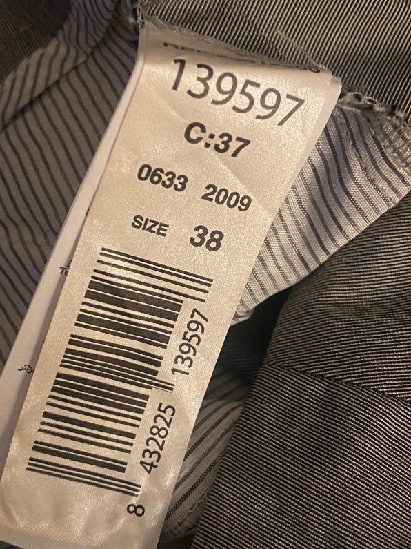 Mango Grey Cotton Suit Size UK10 - Pre-loved