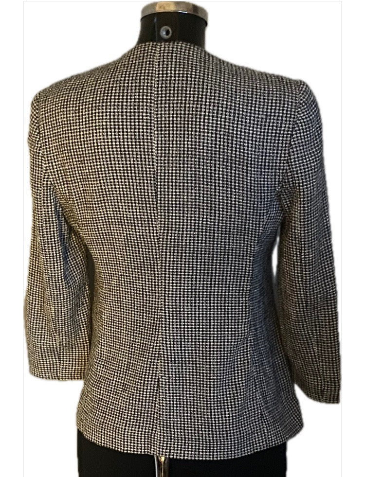 Emporio Armani Checked Jacket Size UK14 - Pre-loved