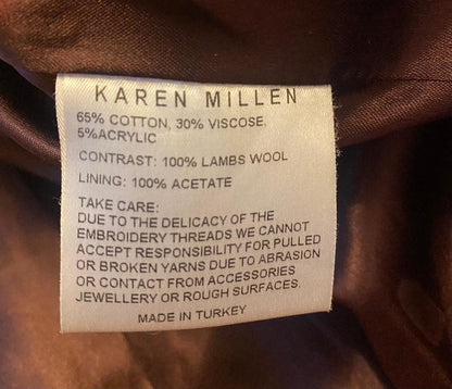 Vintage Karen Millen Afghan Coat Size UK14 - Pre-loved