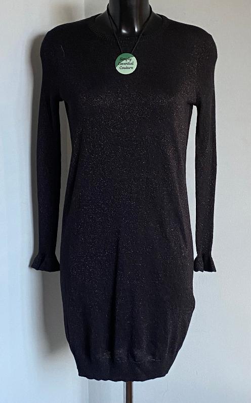 Whistles Black Knit Dress Size UK10 - NEW with Tags