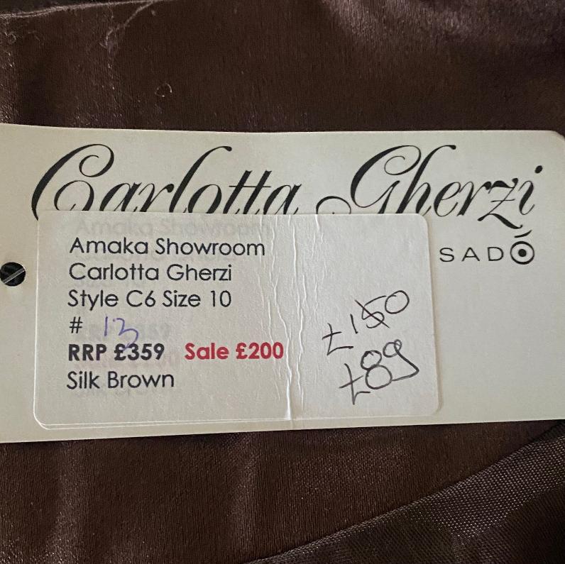 Vintage Carlotta Gherzi Brown Jacket Size UK10 - Pre-loved