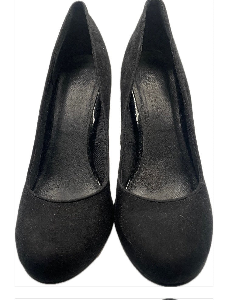 Office Black Suede Shoes Size UK6  - Pre-loved