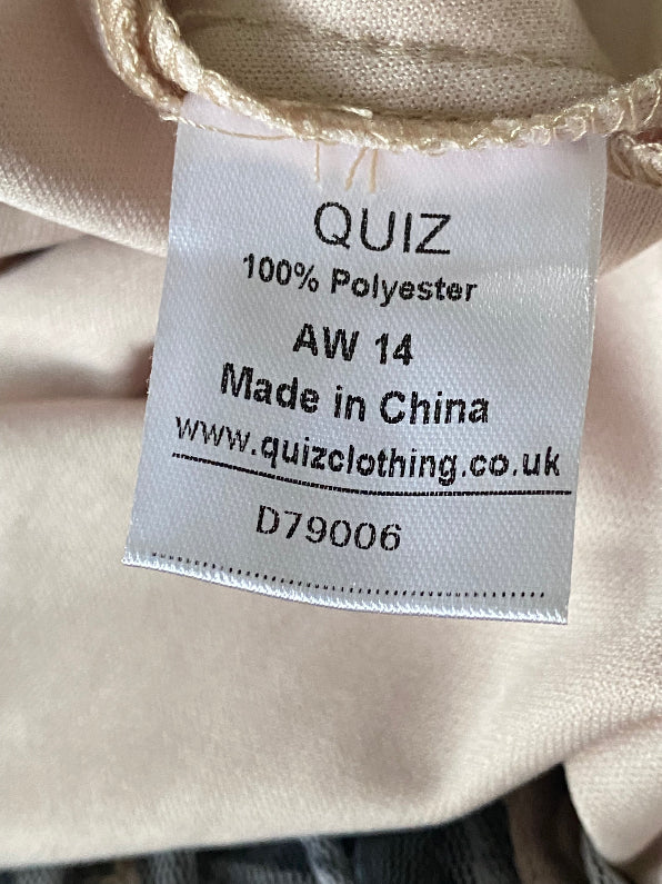 Quiz Gold Dress Size UK12 - Pre-loved