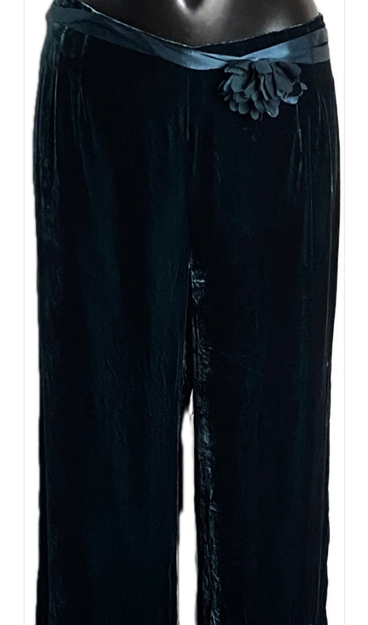 HOBBS Crushed Velvet Trousers Size UK16 - NEW with Tags