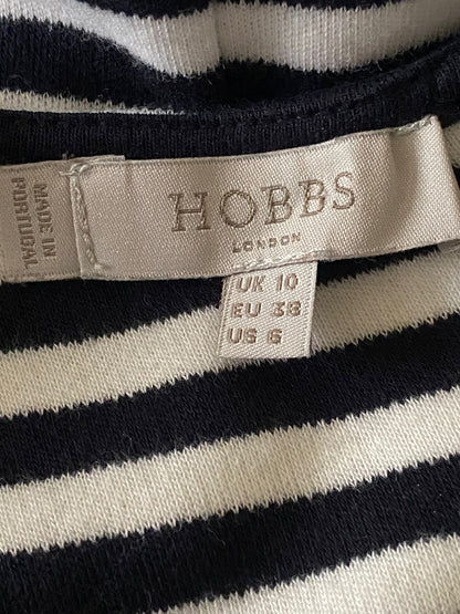 HOBBS Striped Dress Size UK10 - Pre-loved