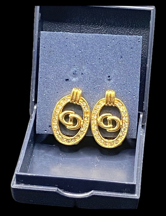 Dior Gold Clip On Earrings - Pre-loved