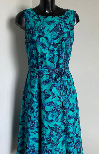 Laura Ashley Silk Dress size UK12 Pre-loved